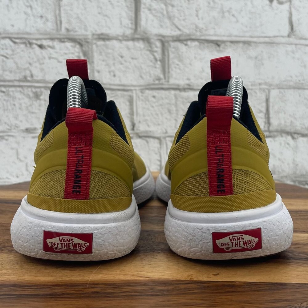 Vans Ultrarange Exo Mens 7.5 Yellow Mustard Black Skate Shoes 721356 - Picture 4 of 15
